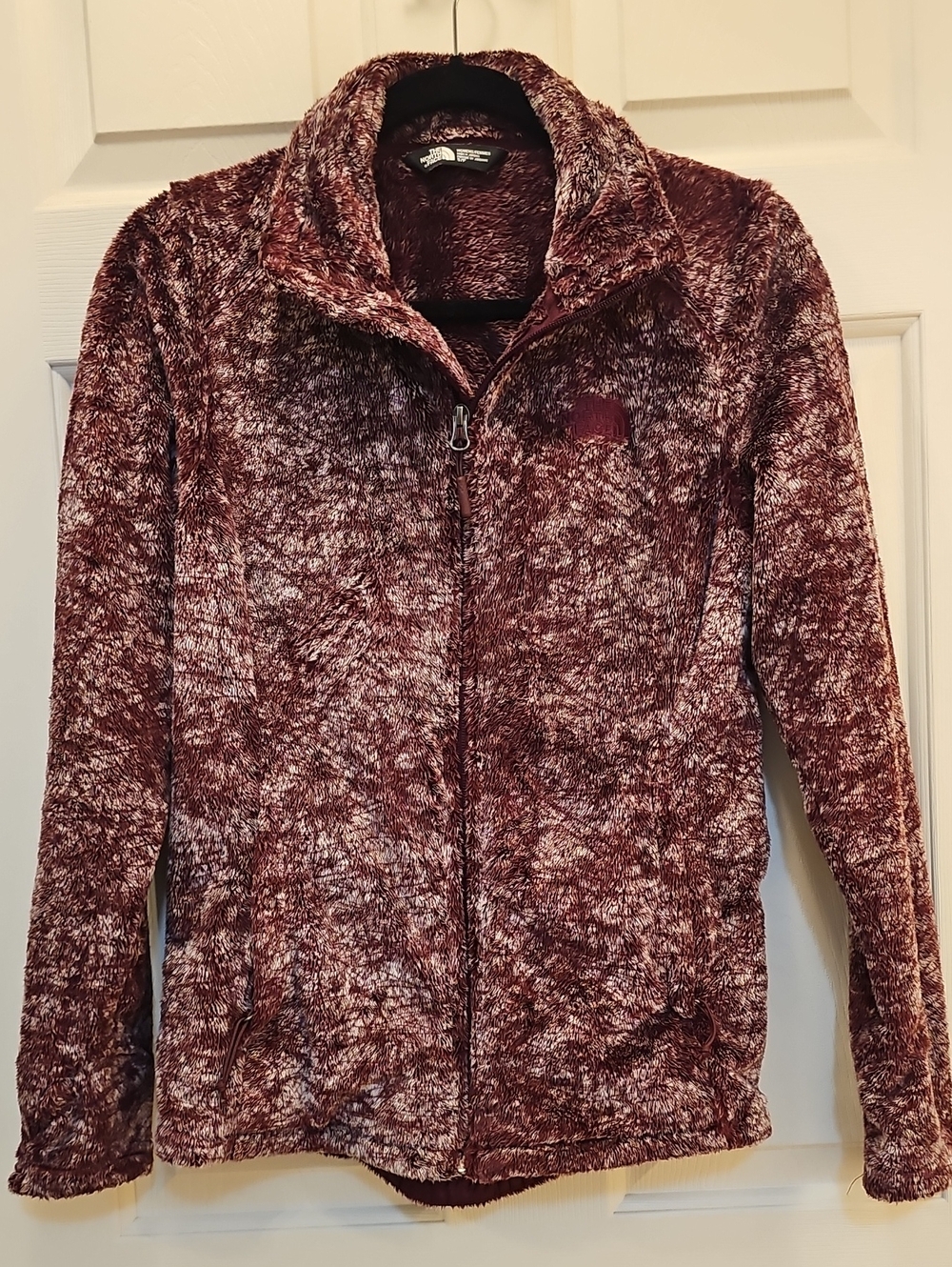 The North Face Women Size S Fleece Full‑Zip Jacket in Maroon Heather